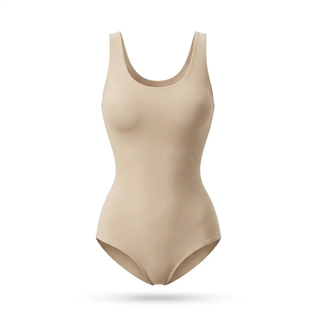 Body gainant maintien fort beige, vue produit