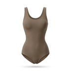Body gainant maintien fort taupe, vue produit