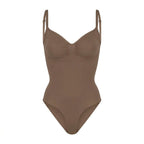 Body gainant ventre plat taupe, vue produit