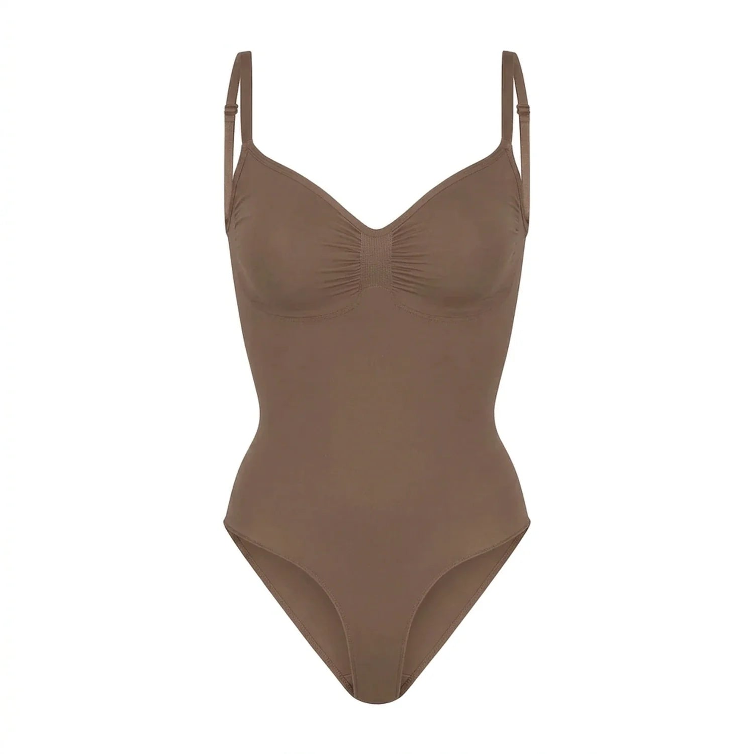 Body gainant ventre plat taupe, vue produit