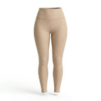 Legging push up taille haute Elya beige — packshot produit fond blanc