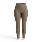 Legging push up taille haute Elya taupe — packshot produit fond blanc