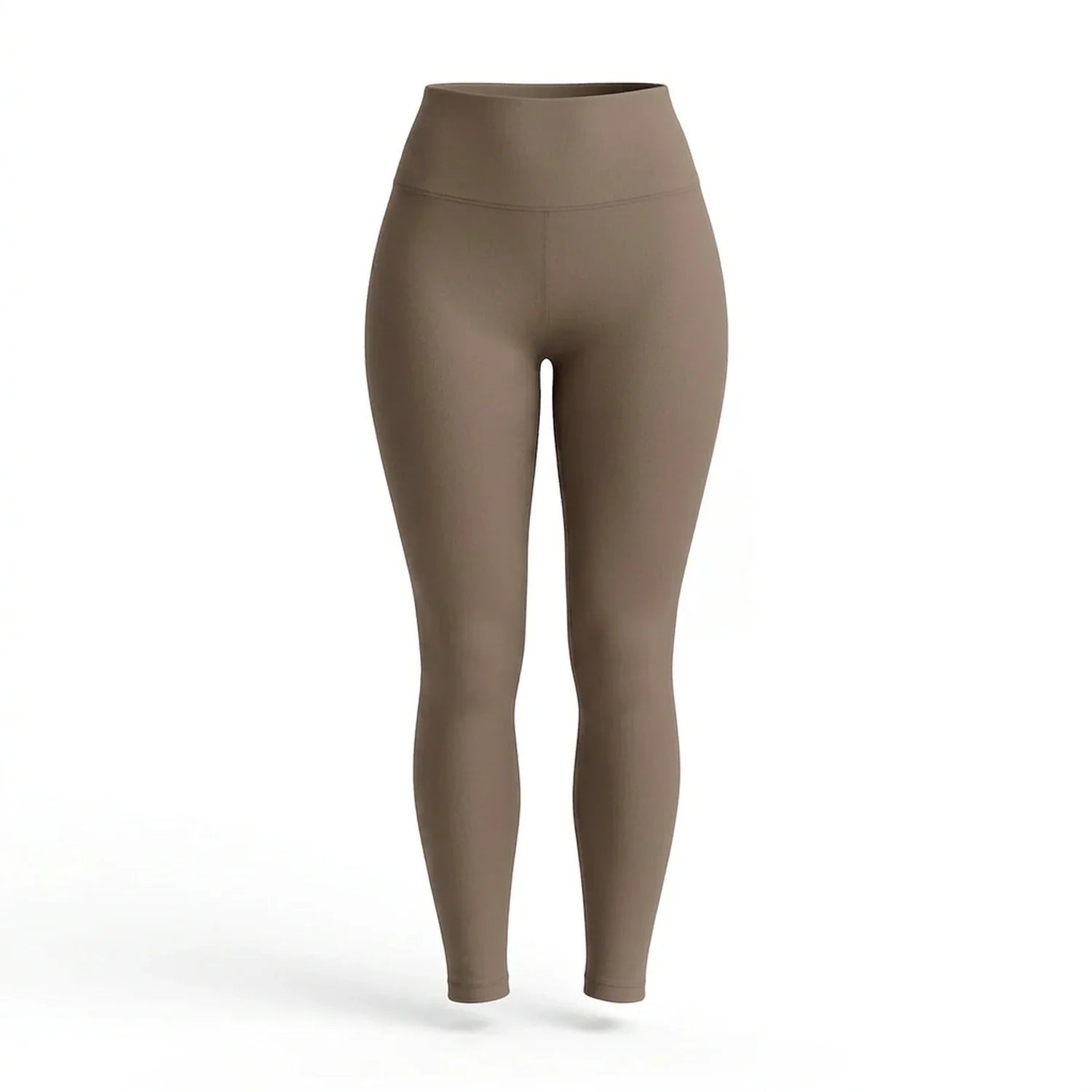 Legging push up taille haute Elya taupe — packshot produit fond blanc