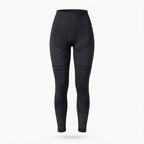 Legging sculptant ventre plat Elya noir — packshot produit, panneau frontal ventre plat
