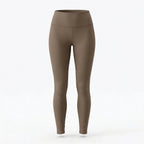 Legging taille haute gainant taupe Elya — packshot produit fond blanc