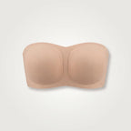 Soutien-gorge invisible sans bretelles beige, packshot
