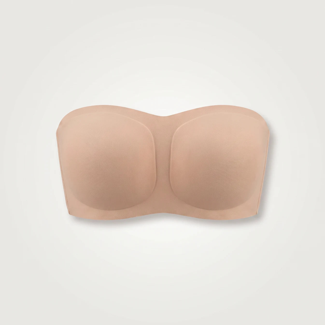 Soutien-gorge invisible sans bretelles beige, packshot
