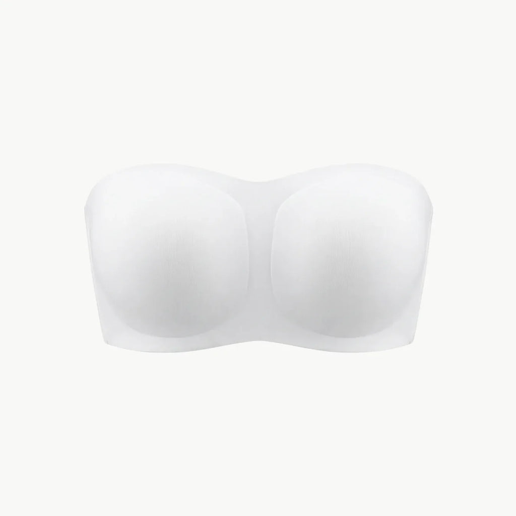 Soutien-gorge invisible sans bretelles blanc, packshot
