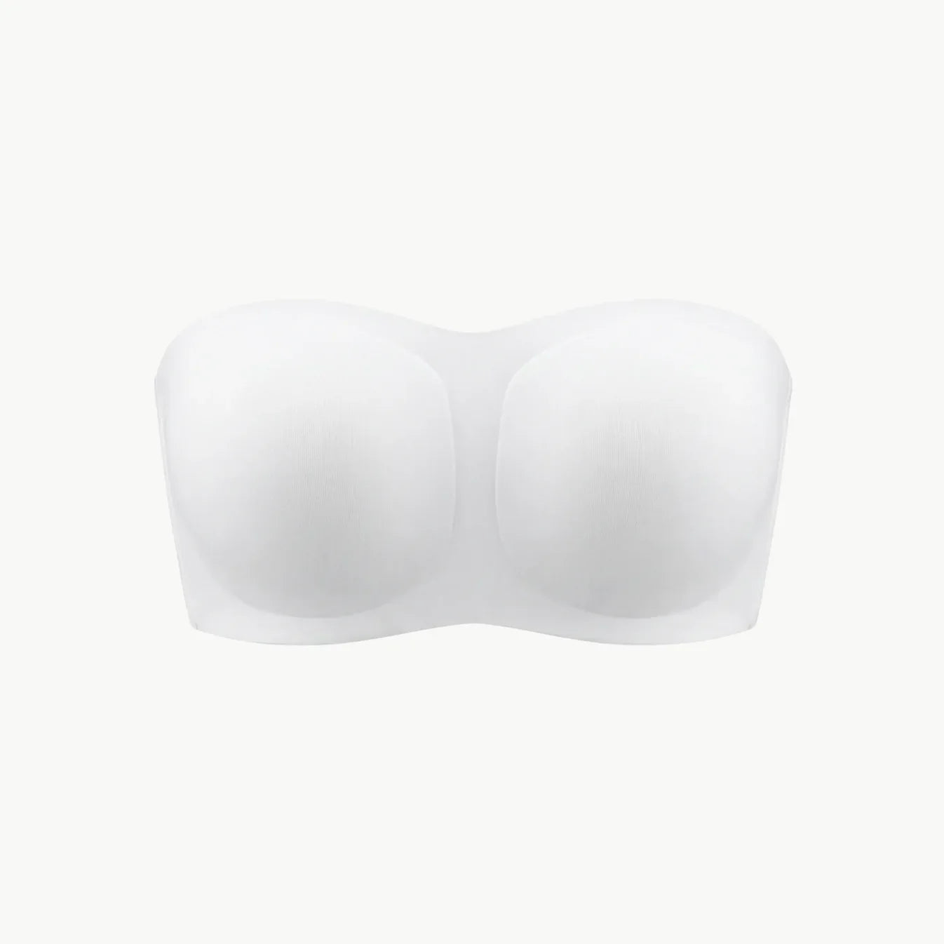 Soutien-gorge invisible sans bretelles blanc, packshot