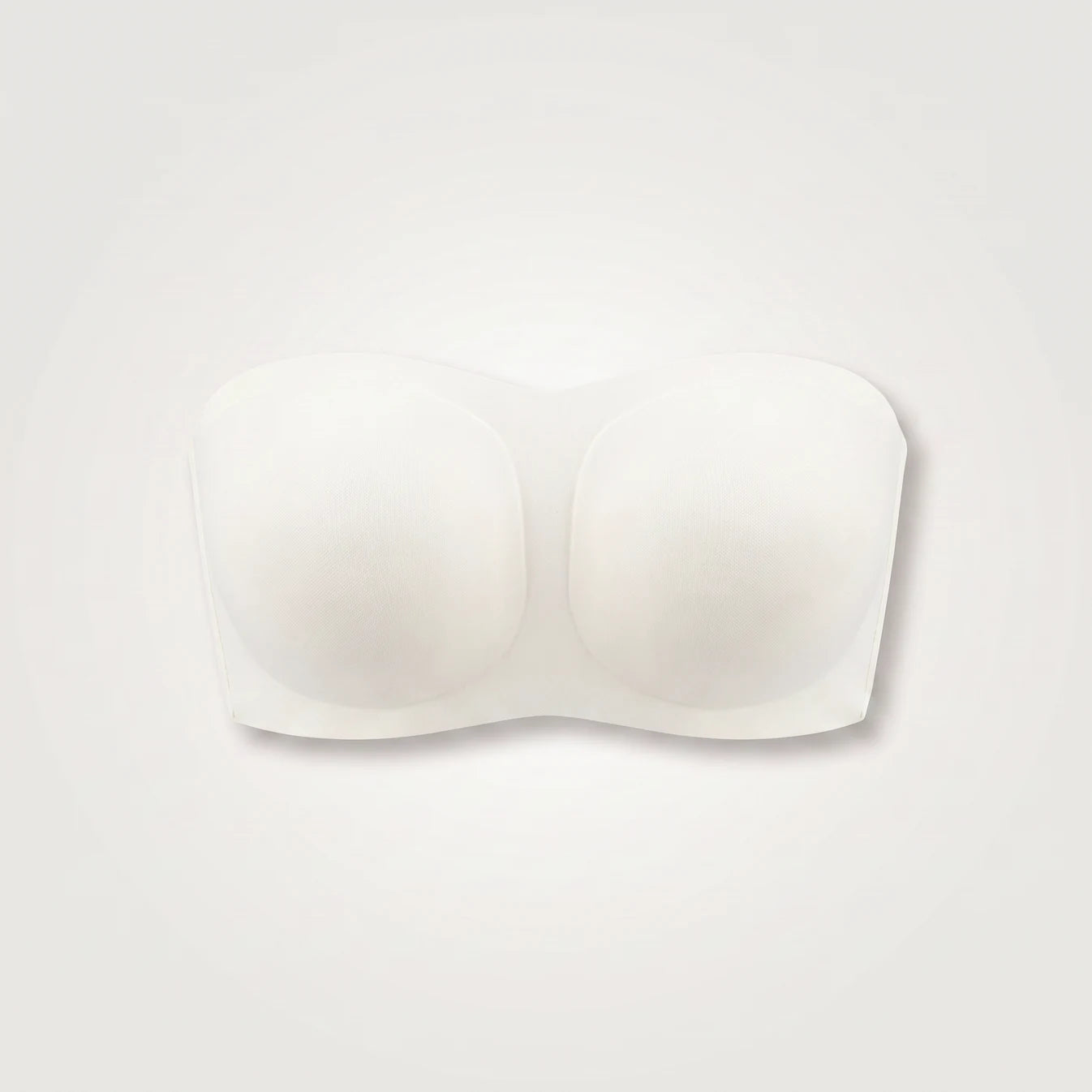 Soutien-gorge invisible sans bretelles blanc, packshot