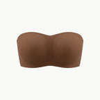 Soutien-gorge invisible sans bretelles marron, packshot