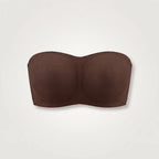 Soutien-gorge invisible sans bretelles marron, packshot