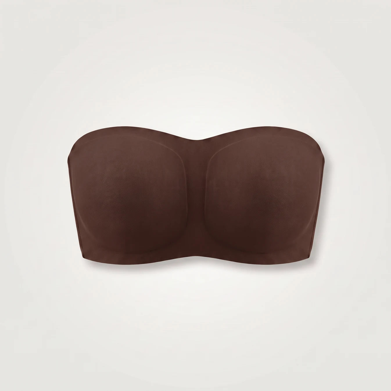 Soutien-gorge invisible sans bretelles marron, packshot