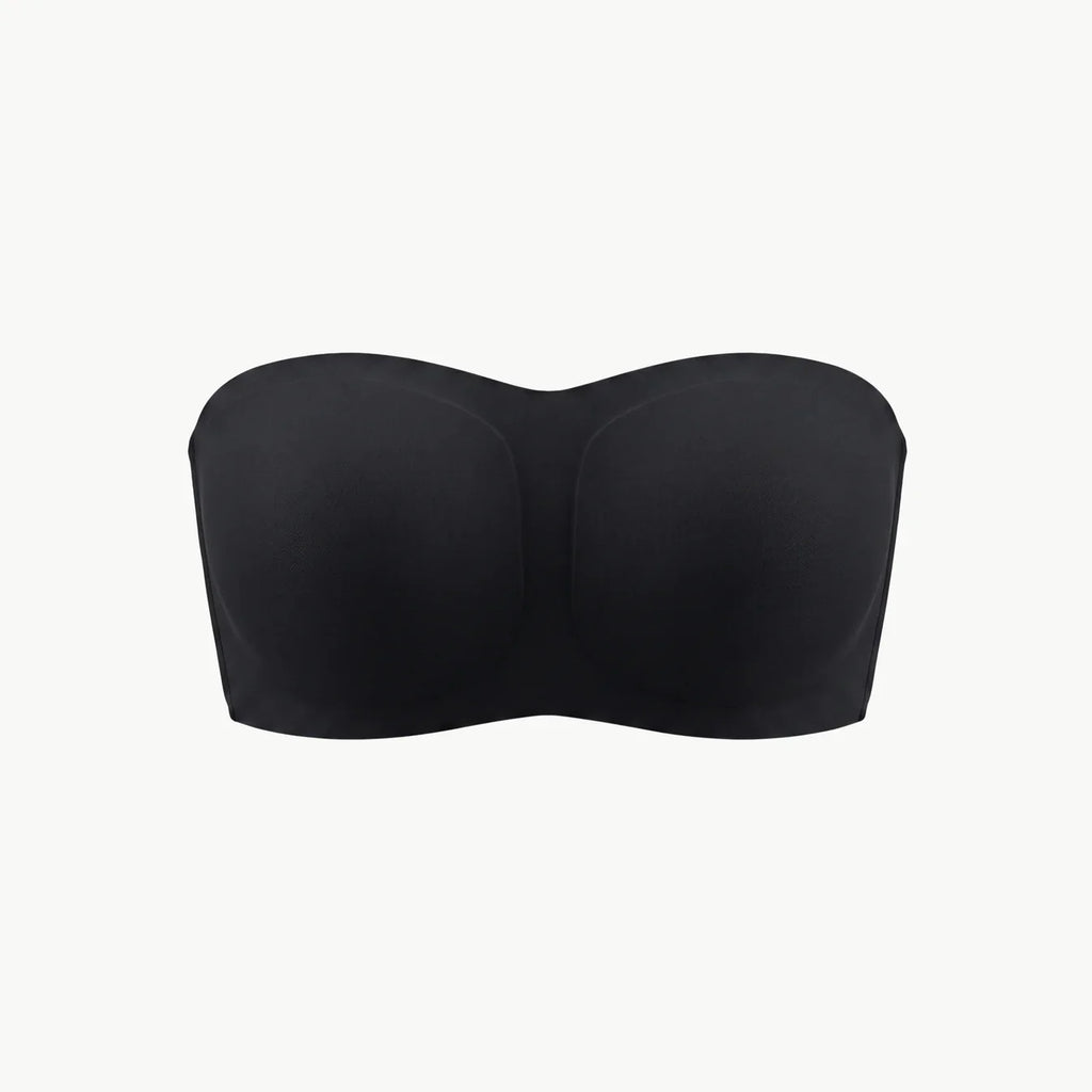 Soutien-gorge invisible sans bretelles noir, packshot